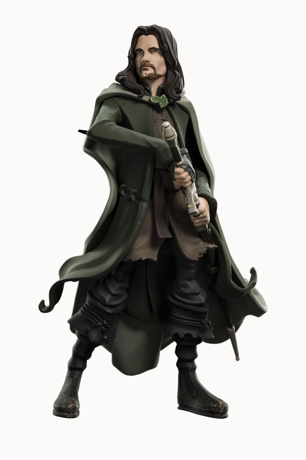 Weta Workshop Aragorn Mini Epics figure in window box packaging.