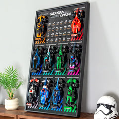 WETCEAOM display wallboard with car-wall-mount for Lego Speed Champions 77242, space-saving showcase
