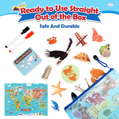 WethCorp Geography Busy Book continents climate zones page aids recognition