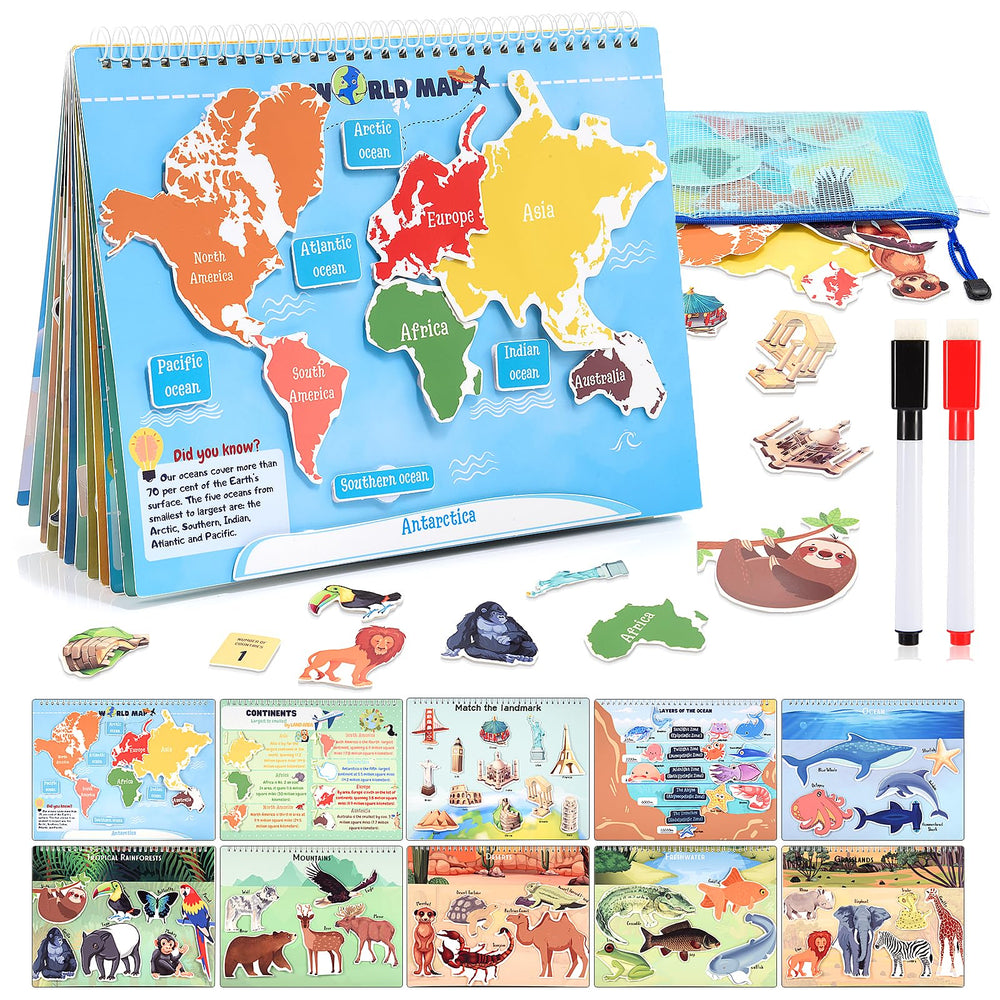 WethCorp Geography Busy Book cover invites exploration and portable learning