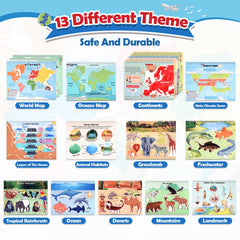 WethCorp Geography Busy Book oceans map page fosters ocean life exploration