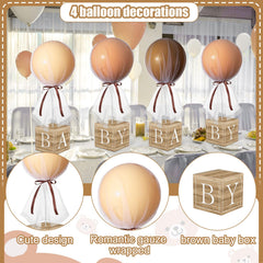 Wettarn 24-inch balloons create a bold focal point on tables