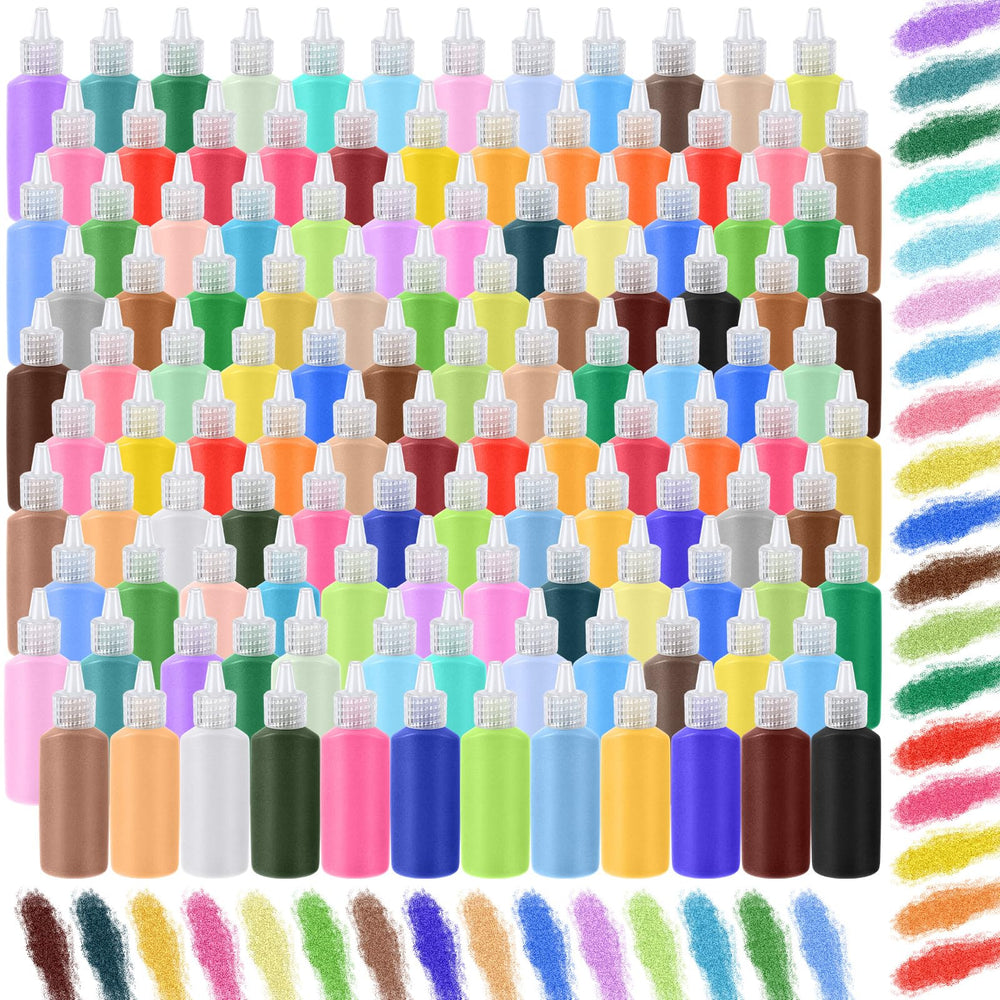 Wettarn 60-color sand bottles ready for vibrant art projects.