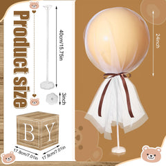 Wettarn balloon stands simplify assembly for table centerpieces