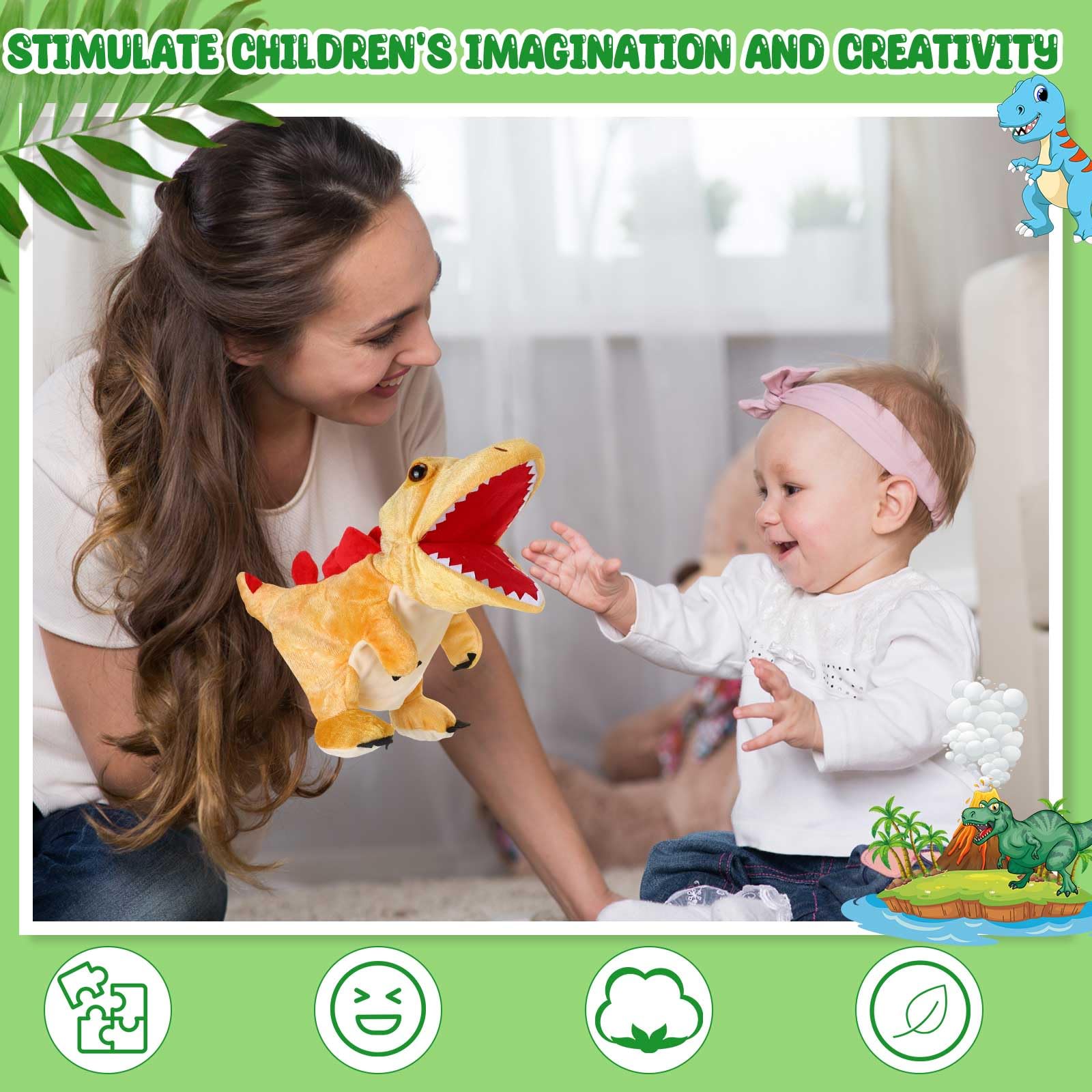 Wettarn dinosaur puppet gift set perfect for gifts and imaginative adventures