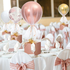 Wettarn four-piece set is easy to assemble for quick party centerpieces.