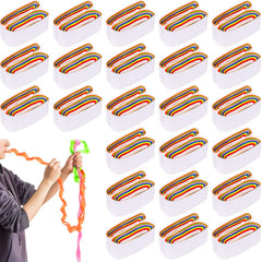 Wettarn mouth coils paper in colorful rolls enhances stage magic visuals