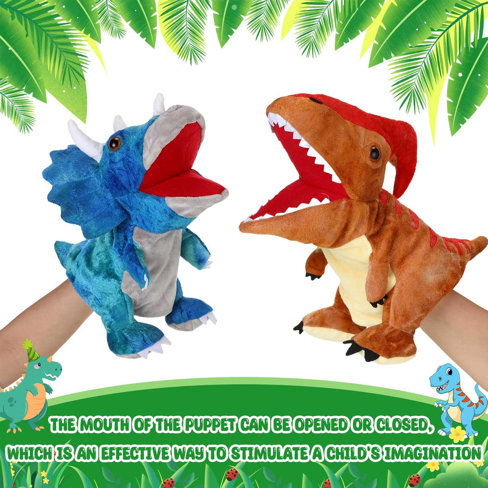 Wettarn movable-mouth dinosaur puppet enabling dynamic storytelling and play