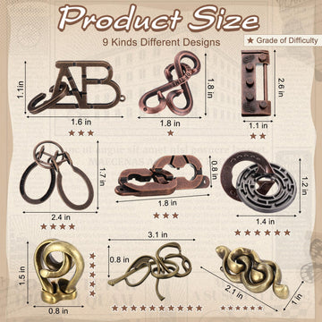 Wettarn stainless steel puzzles with smooth edges designed for safe, long-lasting play.