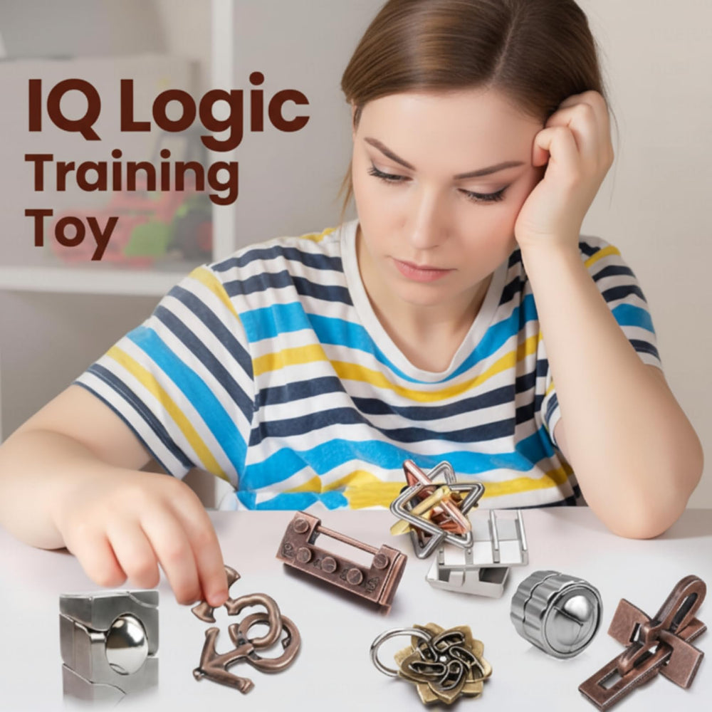 Wettarn stainless steel puzzle set endures drops and daily use for long-lasting fun.
