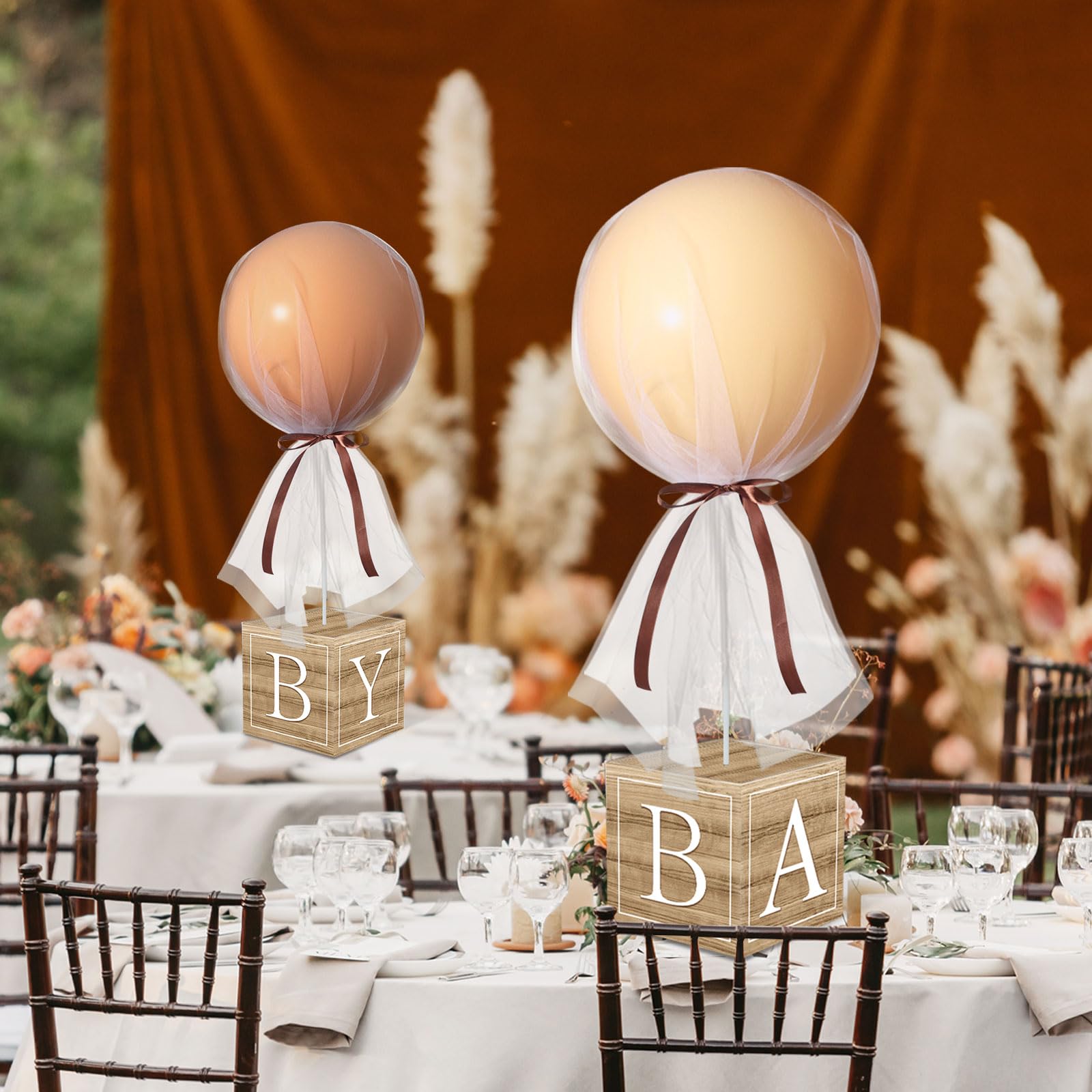 Wettarn complete table centerpiece set for birthdays and gender reveals