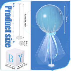 Wettarn white tulle cover adds elegant draping to centerpieces.