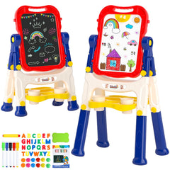 Weudear Kids Easel with 360-degree rotating double-sided surface for creative play