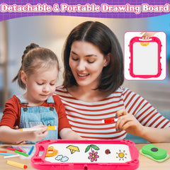 Weudear kids easel foldable portable design for easy storage and transport.