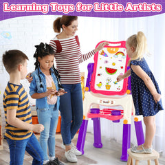 Weudear kids easel outdoor-play setup for indoor and outdoor learning.