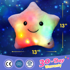 WEWILL color-changing star light creates a soothing mood for bedtime.