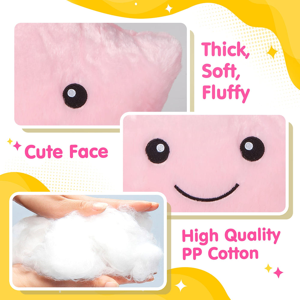 WEWILL soft polyester and cotton plush provides cozy cushioning for naps.