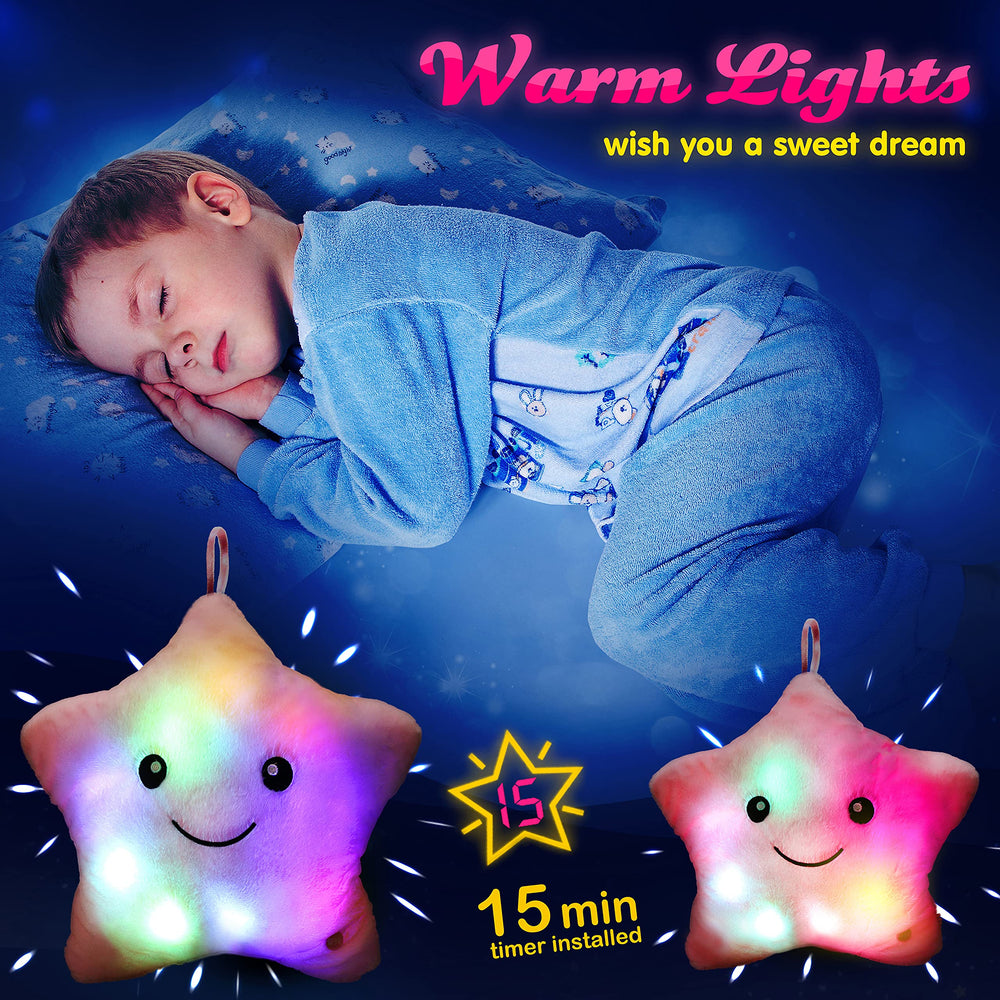 WEWILL versatile Twinkle Star pillow doubles as back support and decor.