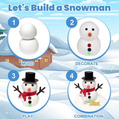 Wewwewa Snowman facial features with eyes and nose for character