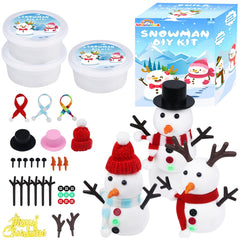 Wewwewa Snowman Kit 3pcs assembly for kids, ideal for home DIY fun