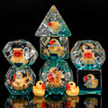 Weyano resin D4 die with yellow duck fill, easy-to-read numbers for quick turns