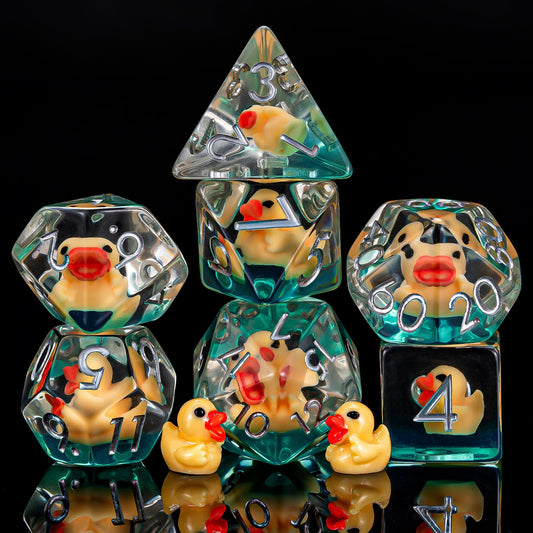 Weyano resin D4 die with yellow duck fill, easy-to-read numbers for quick turns