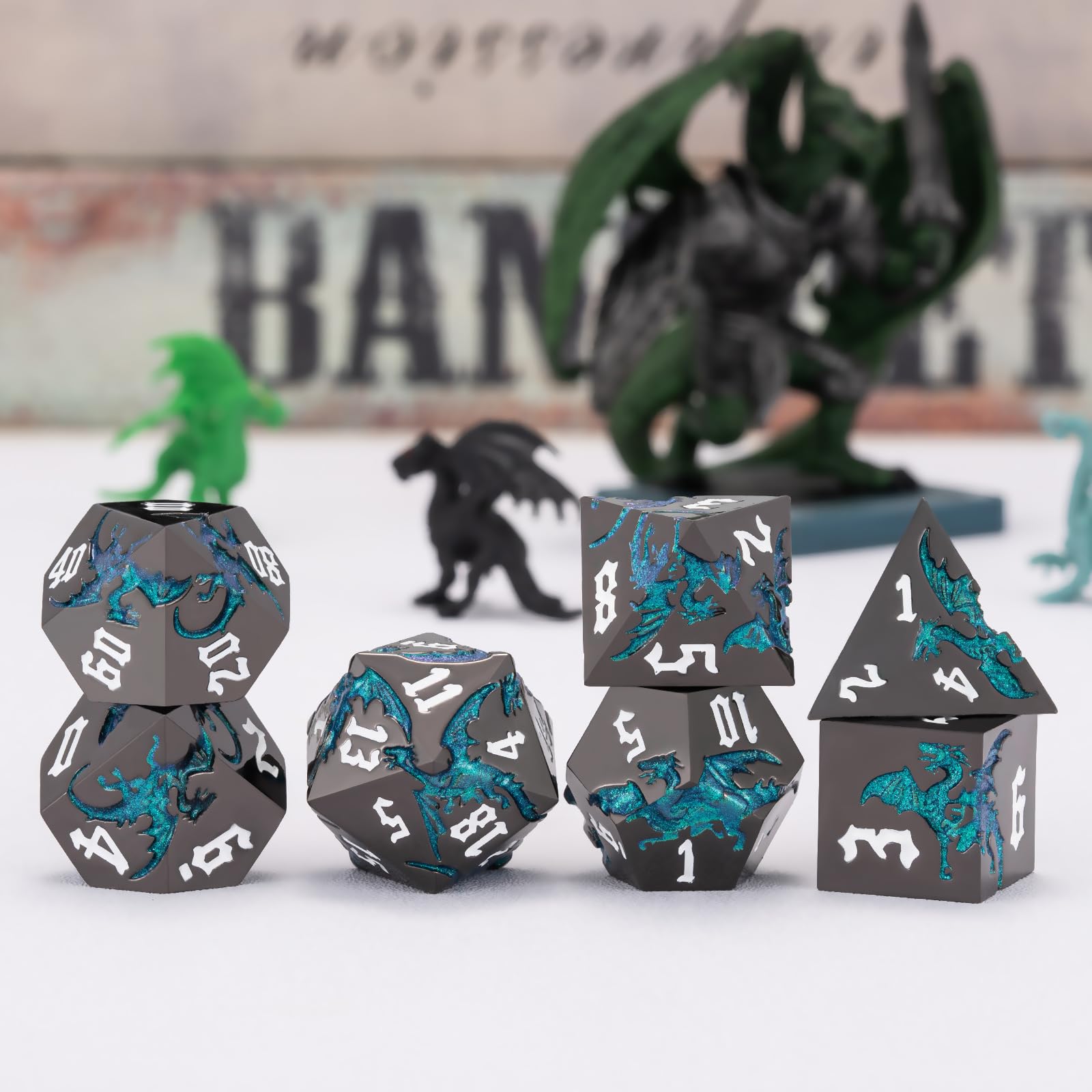 weyano Sharp Edge DND dice set gift case ready for display and gifting.
