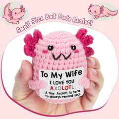 WEYON axolotl gift box and card—perfect for birthdays and anniversaries.