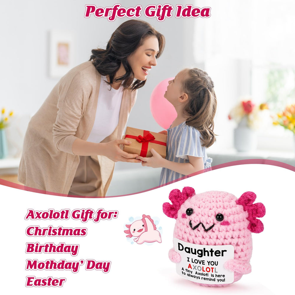 WEYON axolotl plush as a Christmas surprise for tweens.