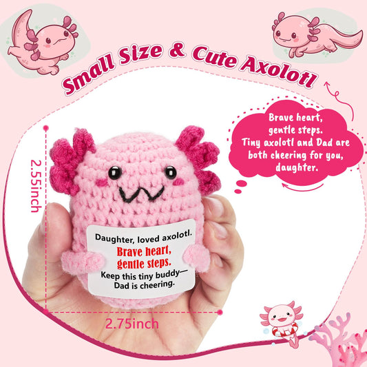 WEYON axolotl plush on nightstand, soft, calming companionship for evenings.