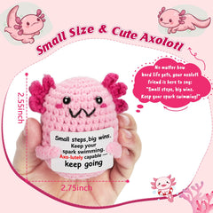WEYON axolotl story-card detail showing the included narrative.