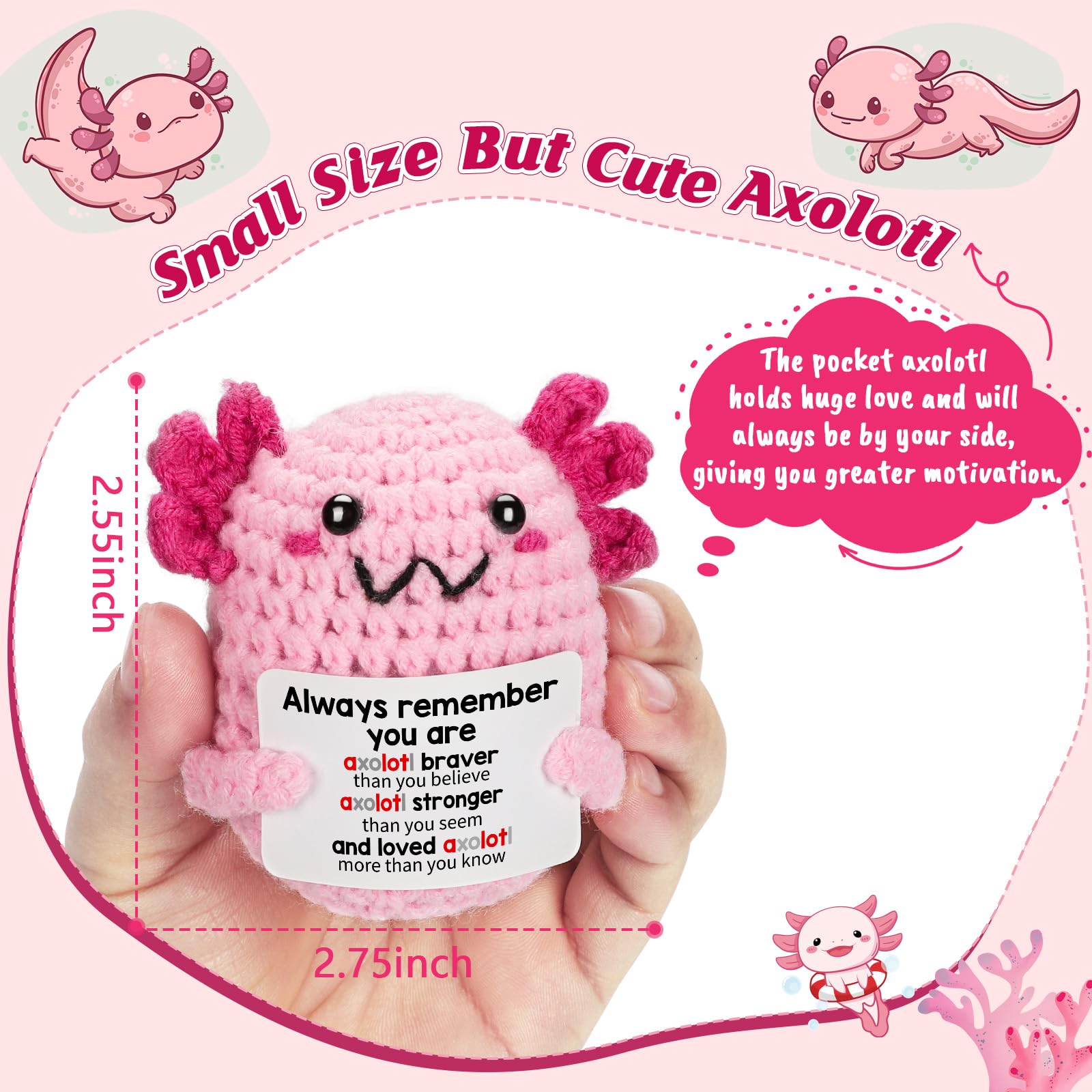 WEYON axolotl mini keepsake perfect for dorm desks