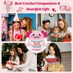 WEYON soft axolotl plush decor suitable for shelf or bed.