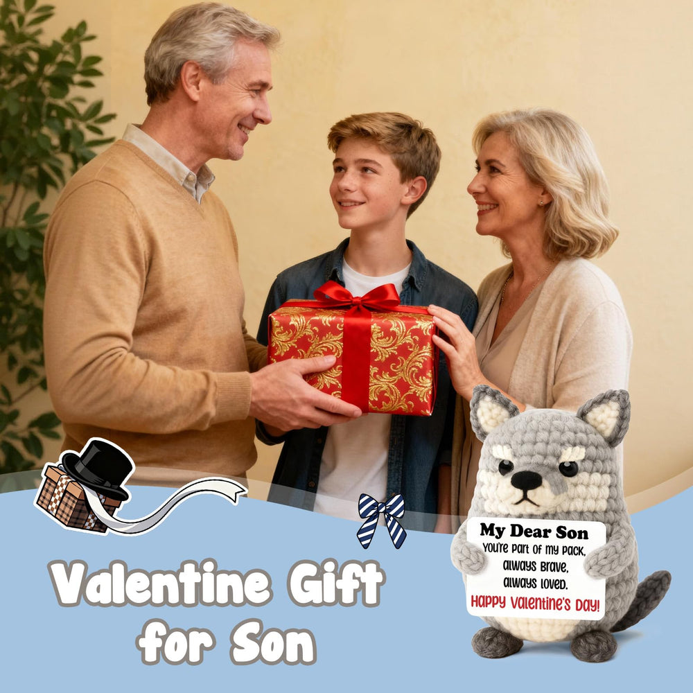 WEYON wolf plush on desk or nightstand fits small spaces and daily routines.