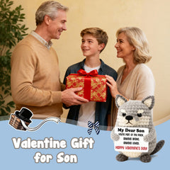 WEYON wolf plush on desk or nightstand fits small spaces and daily routines.