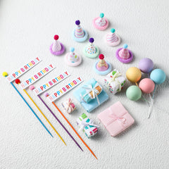 Weysat 22-pcs animal party decorations kit with vivid toppers for a memorable jungle safari birthday.