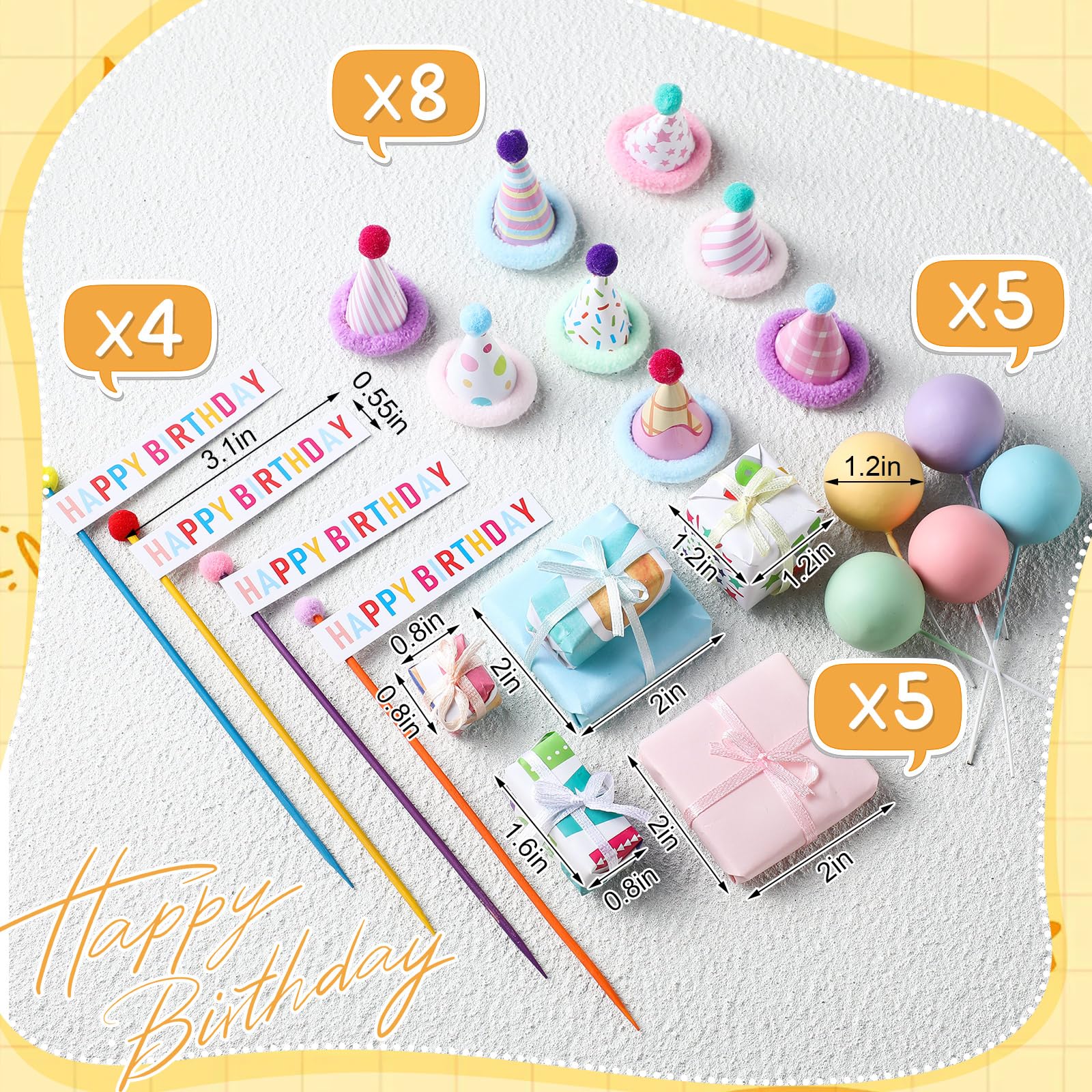Weysat decorative flags bring color and theme cohesion to dessert tables and cake sides.