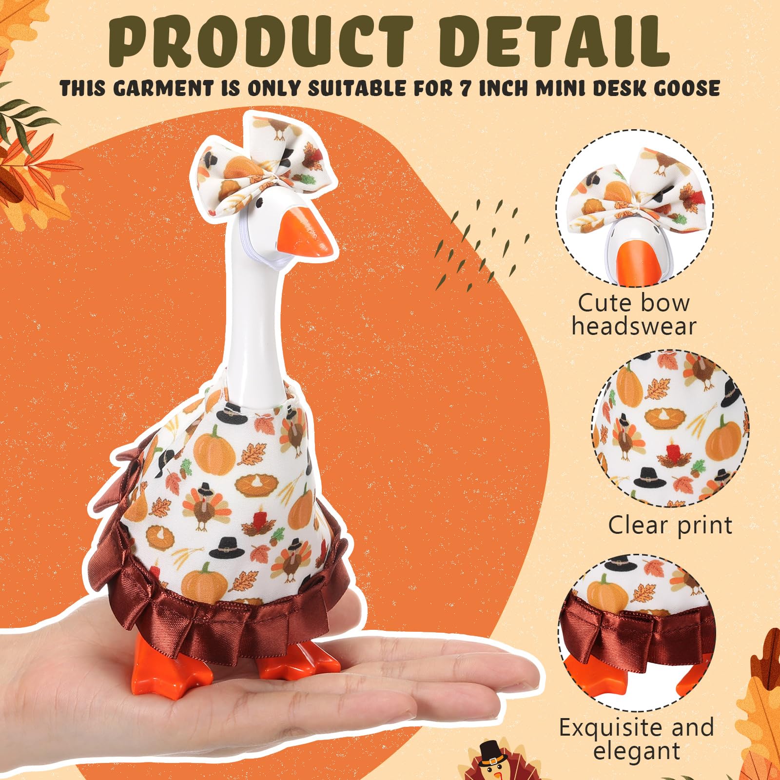Weysat pumpkin desk goose outfit creates seasonal tablescape delight