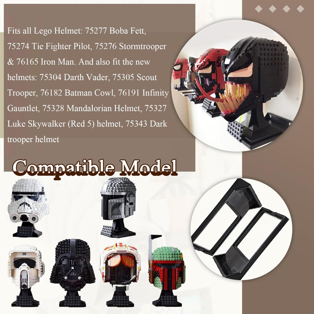 WFCYX boba fett helmet wall display stand for premium presentation