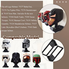 WFCYX boba fett helmet wall display stand for premium presentation