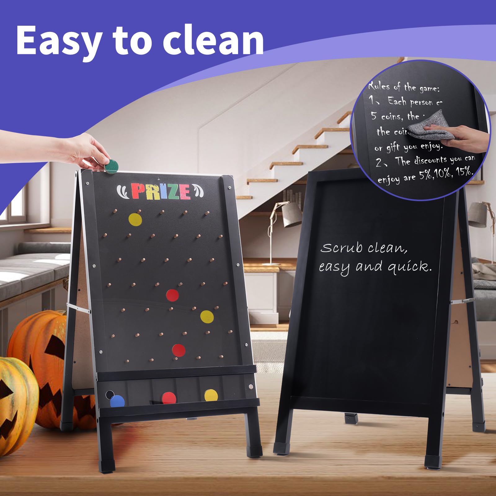 Wfunrite Prize Drop Board anti-slip feet keeps play stable