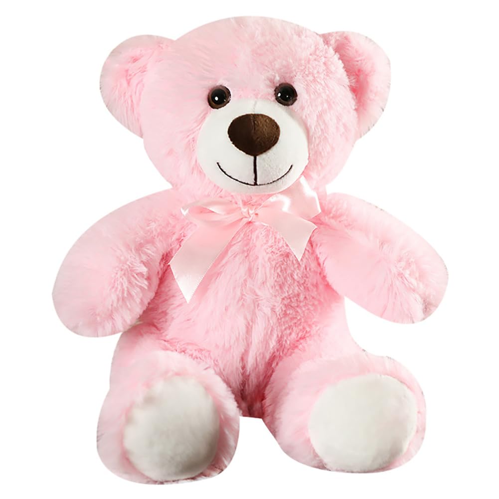 Wgxzyq 12-inch pink teddy bear for cozy hugs and companionship.