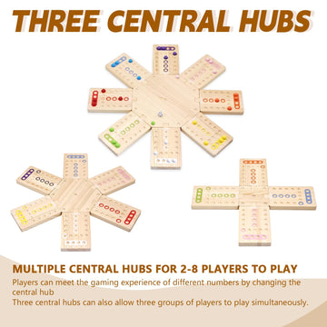 WGYKLRL wooden board game 4-person hub for smaller sessions