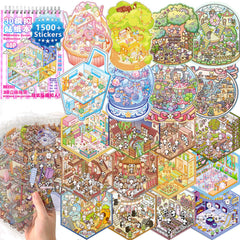WhaleLantic DIY 3D sticker scene pack for creative decor and play
