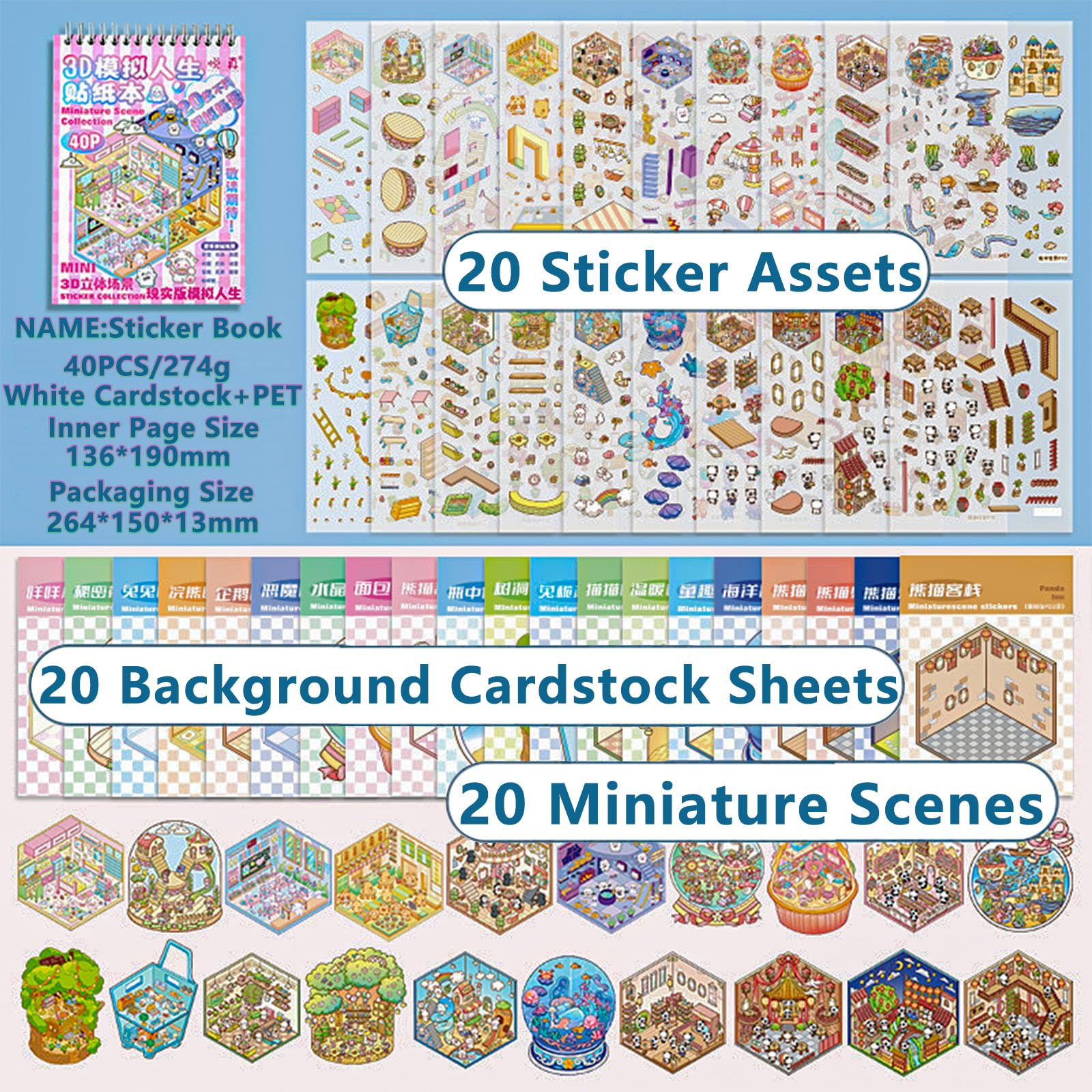 WhaleLantic sticker scene assembly shows precise placement with tweezers