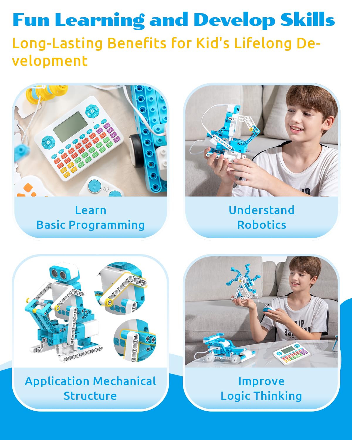 388-piece educational building set with sturdy parts for creative construction.