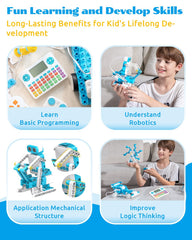 388-piece educational building set with sturdy parts for creative construction.