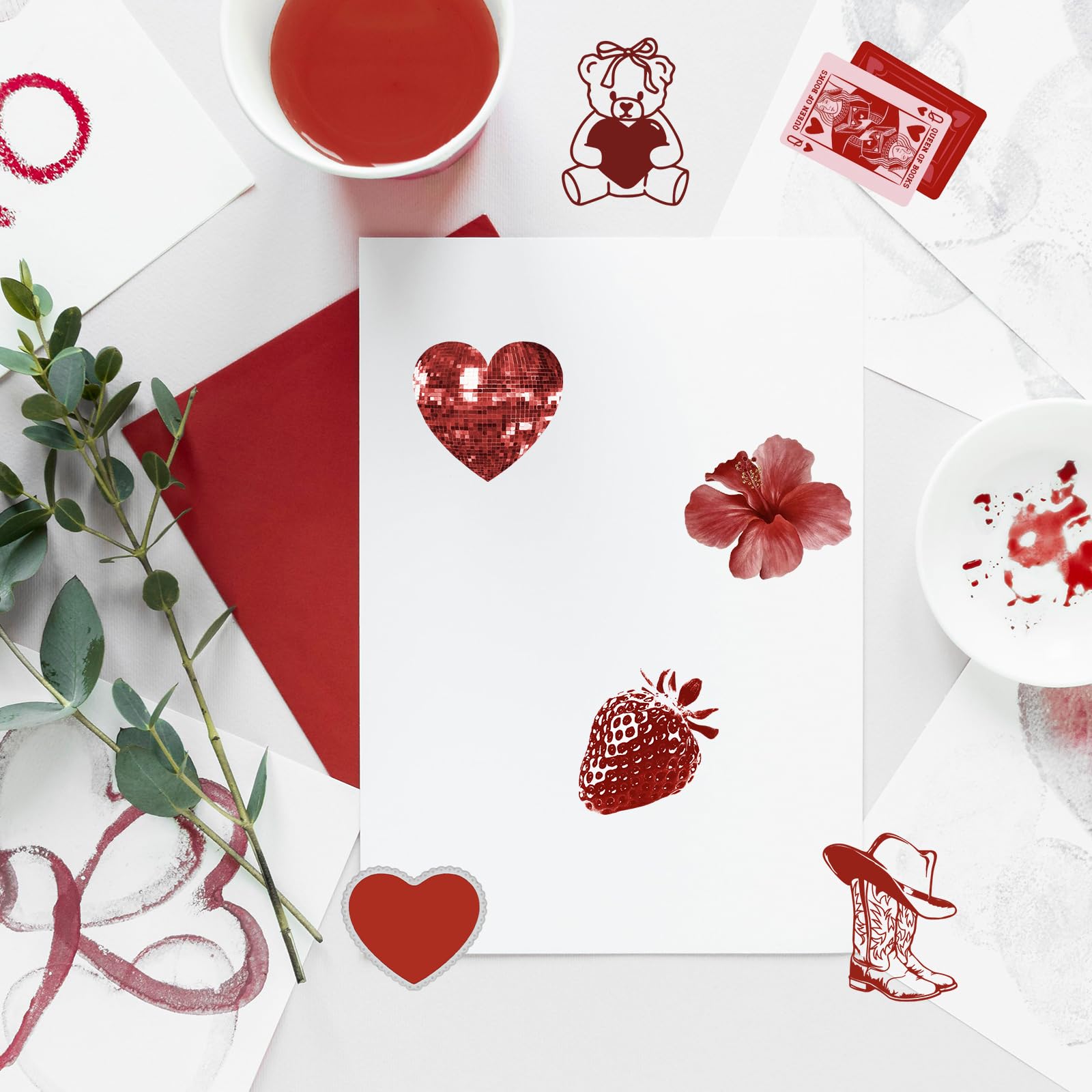 Whaline versatile stickers for notebooks, laptops, and packaging embellishments