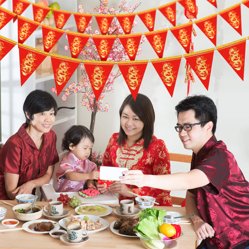 Whaline festive dragon banner brightens classrooms and event spaces.