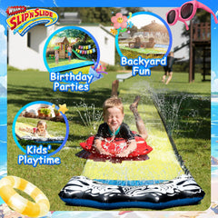 Wham-O Slip N Slide easy setup with hose connector.